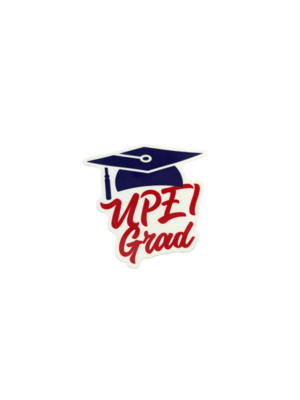 040962056257 UPEI Grad Hat Sticker